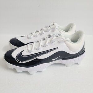 NEW Nike Alpha Huarache Elite 4 Low MCS Baseball Cleats FD6255-101 Size 14 White
